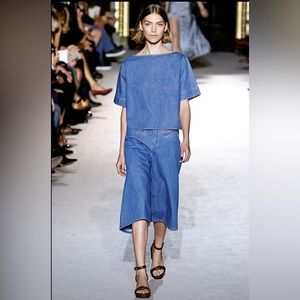 Stella McCartney Denim Boatneck Top (approxM) |  Minimalist Tailored Chic